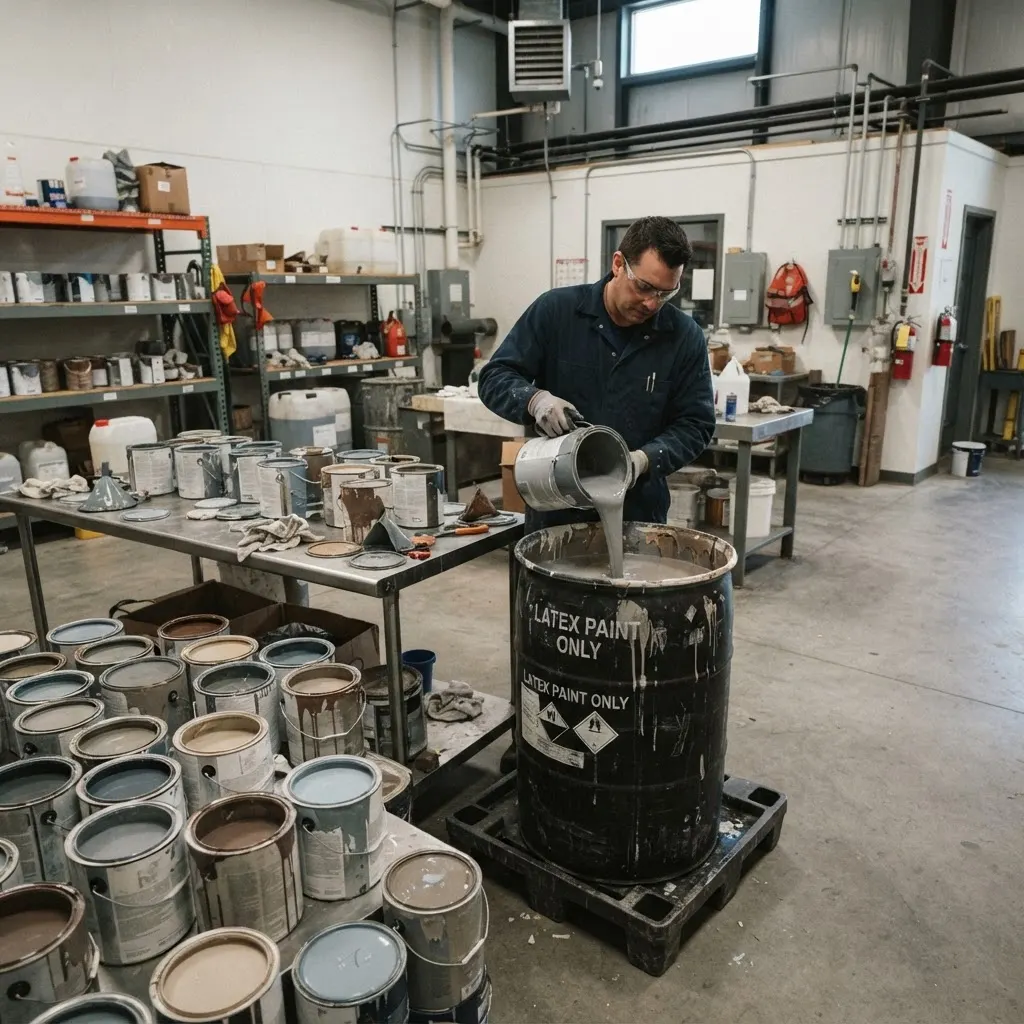 Unused Latex Paint Solidification application